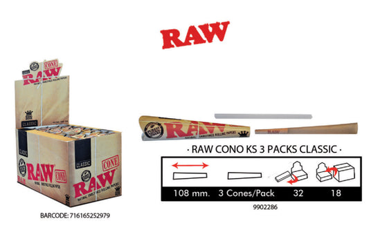 RAW-CONO KS 3PACK CLASSIC